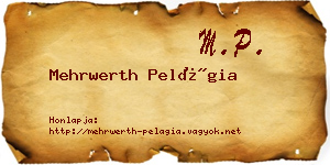 Mehrwerth Pelágia névjegykártya